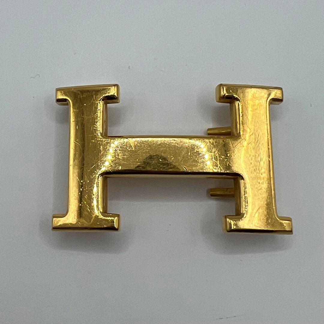 【美品】エルメス バックルのみ Hロゴ ゴールド コンスタンス