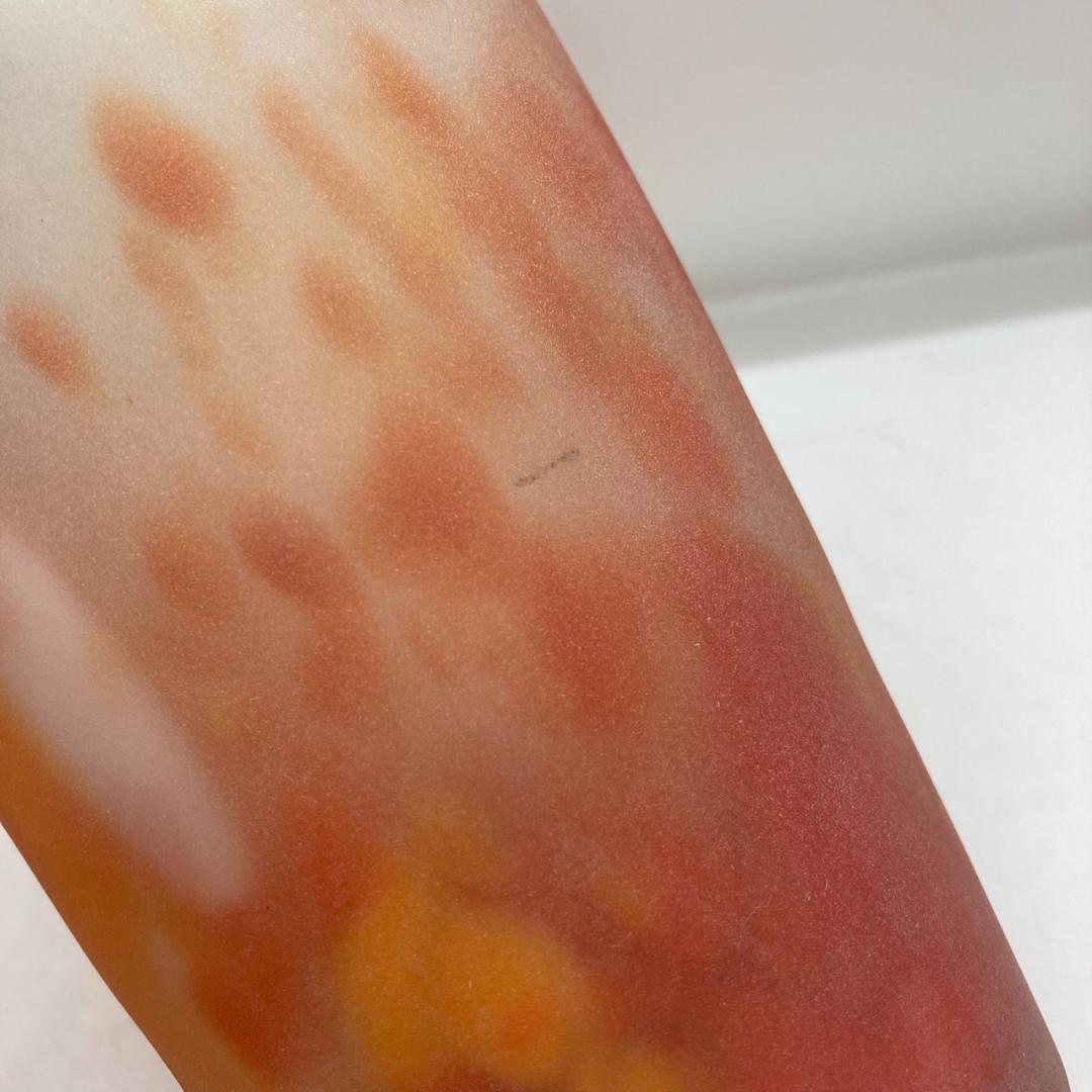 ▼藤田喬平 花瓶　手吹　ガラス　フラワーベース　箱付き