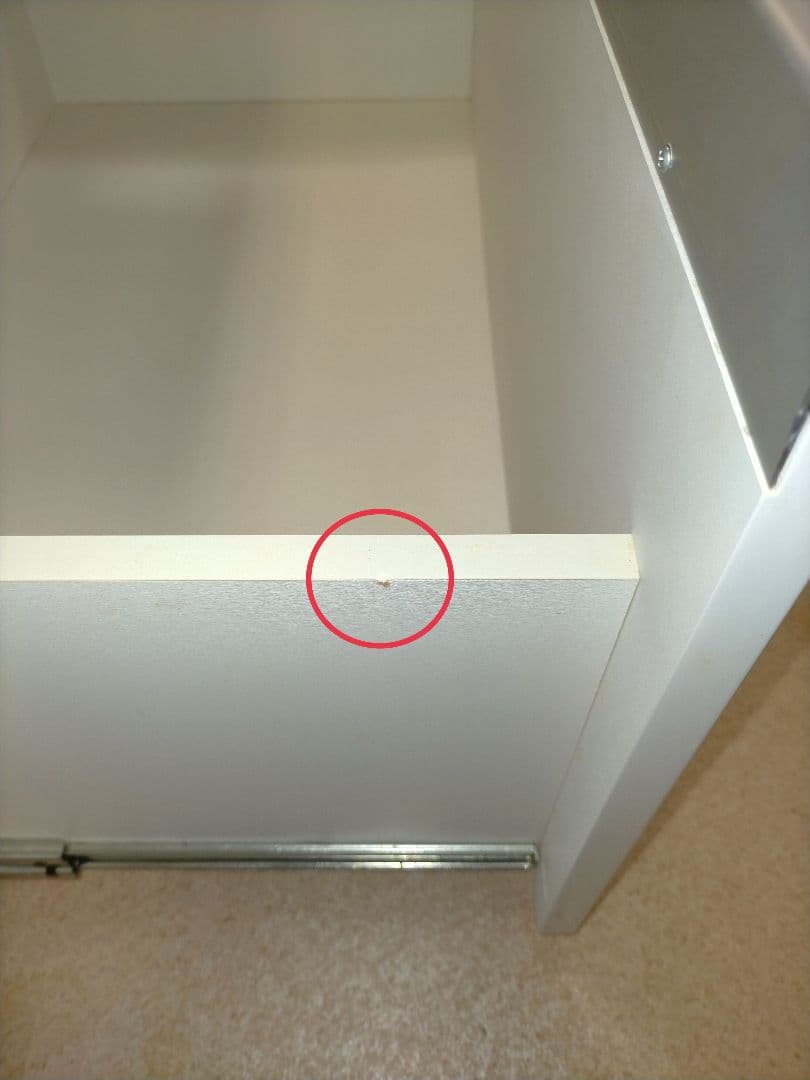 【送料込】ニトリ キッチンカウンター 幅120奥行51高さ86cm 食器棚 白色