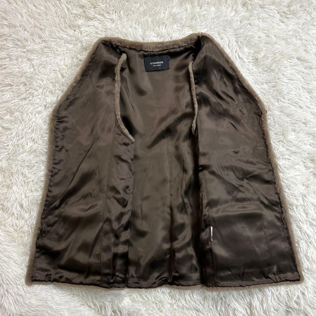 FRAMeWORK 別注K.tsanikidis ムートン チマヨ柄 ジレ F