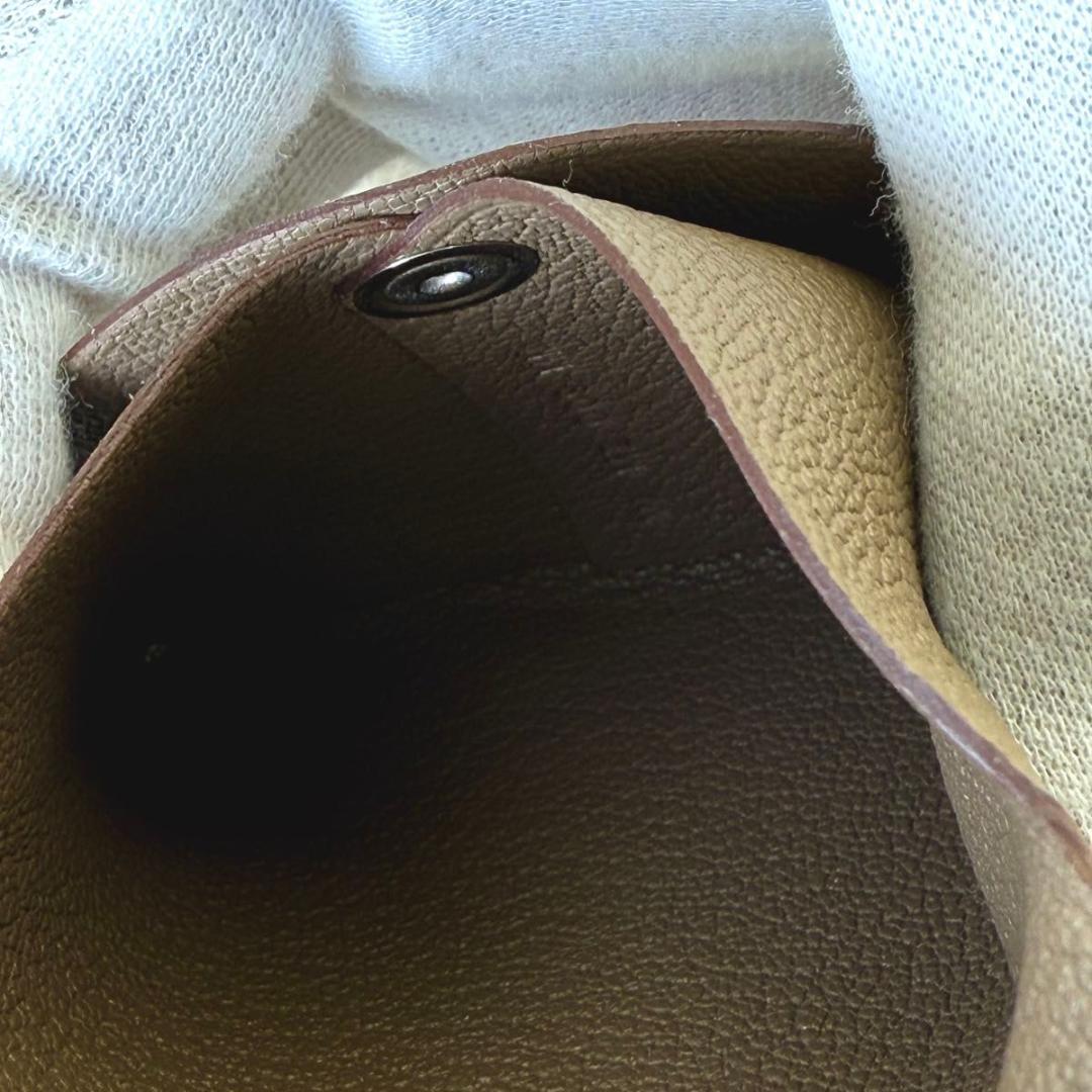 新品 HERMES バスティア ケース エトゥープ シェーブル 小銭入れ