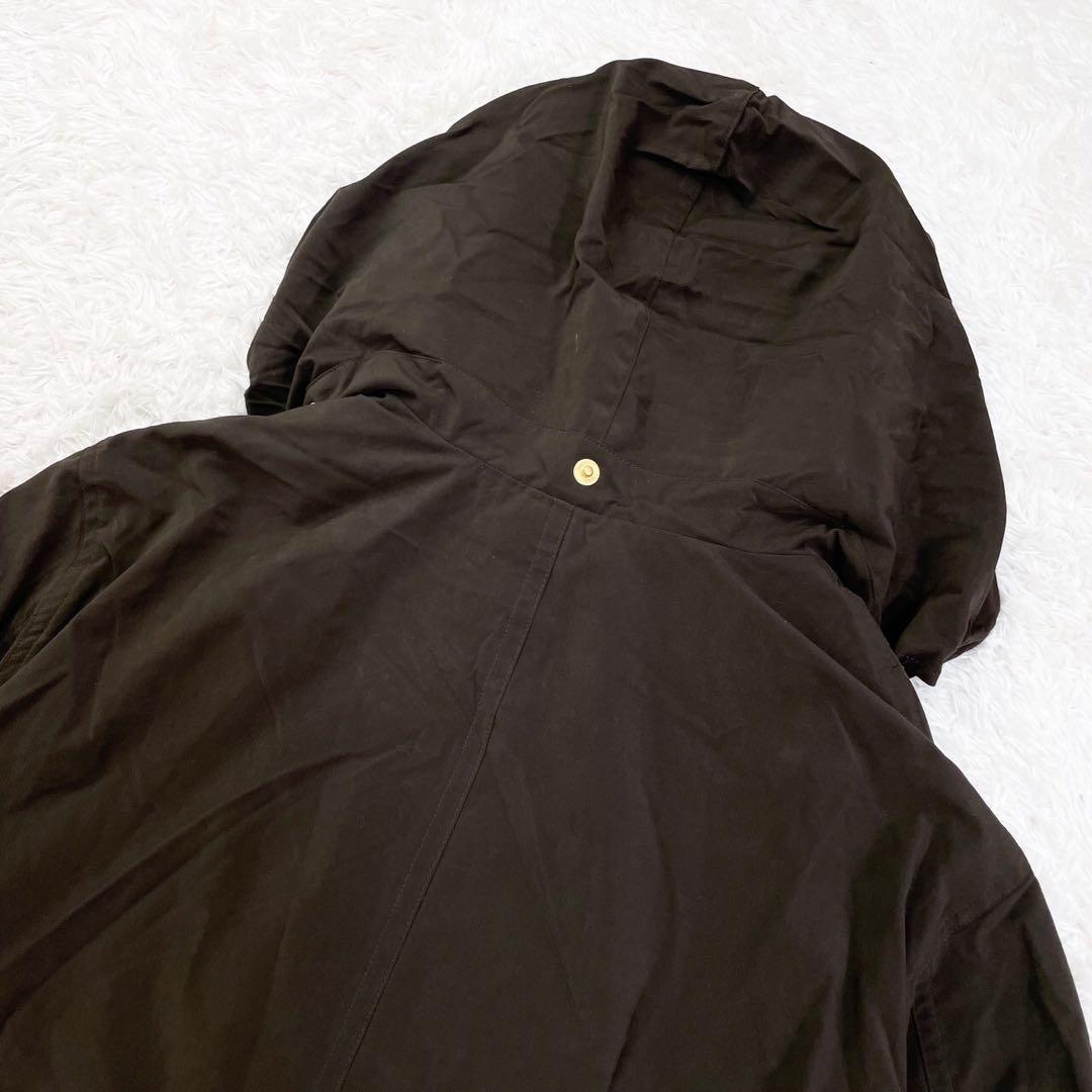 BURBERRYバーバリー モッズコート 茶系 金ボタン サイズ13 (XL位)