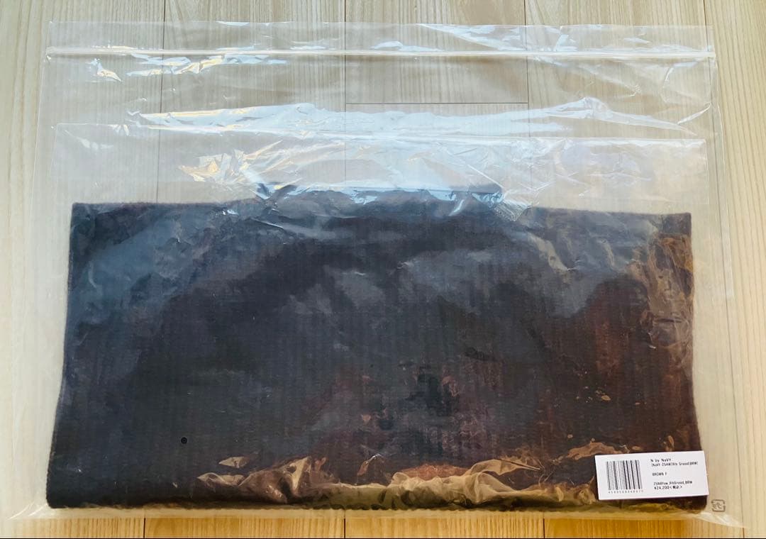 【新品・未使用‼️】NbyNaVY 東原亜紀　リブスヌード フリーサイズ　ブラウン