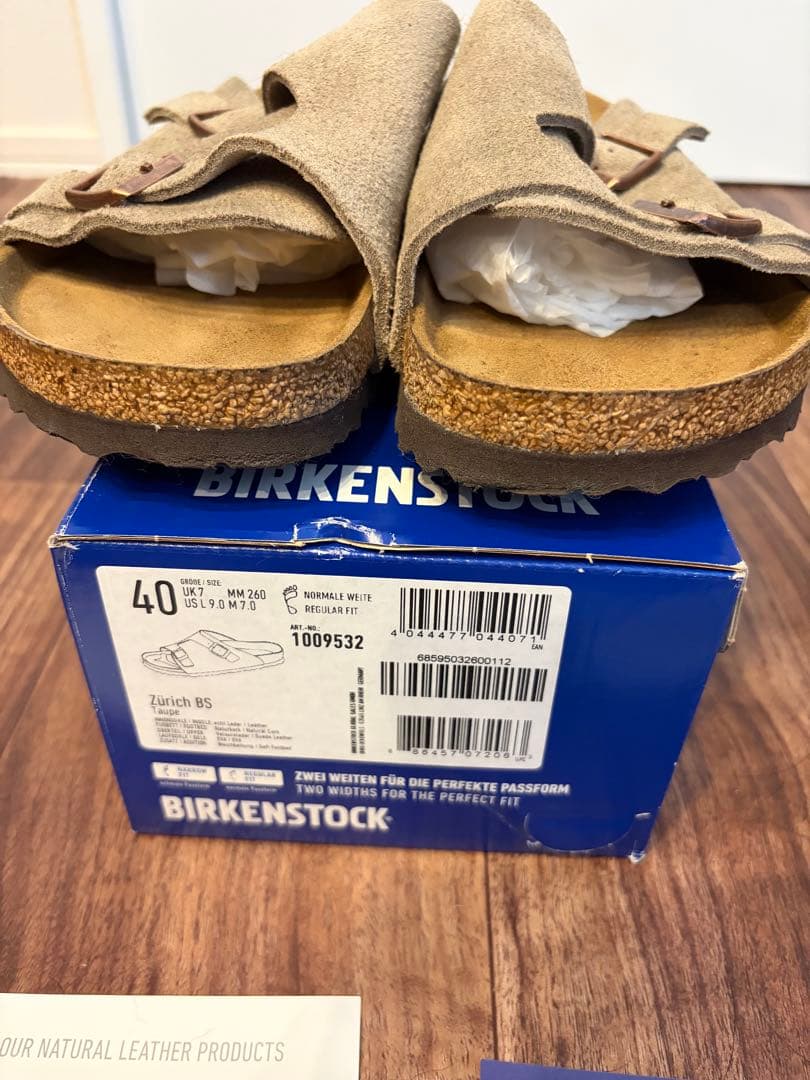 【即日発送】BIRKENSTOCK Zurich サンダル 40 ベージュ