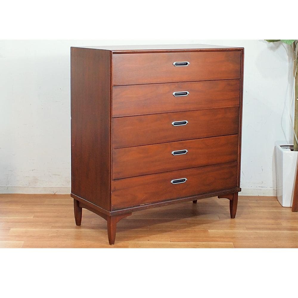 米軍家具 US ドレクセル DREXEL 5段チェスト ビンテージ 米軍払下げ品