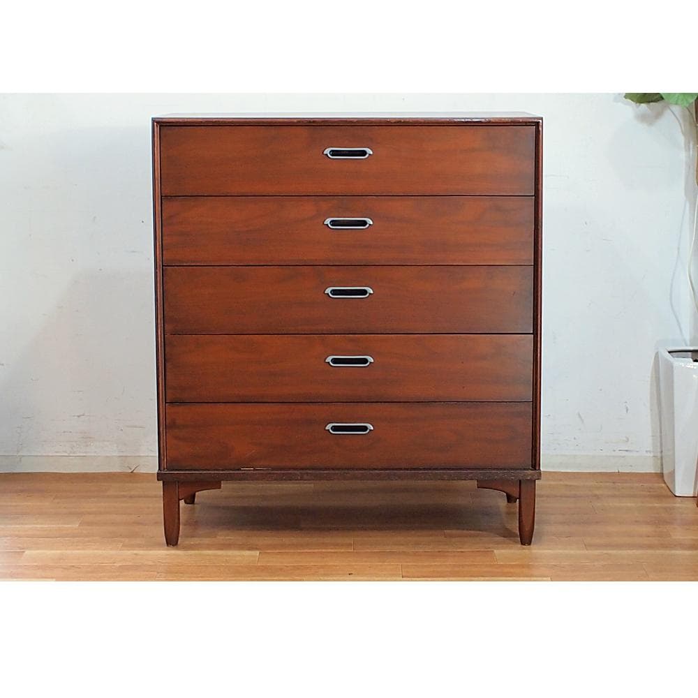 米軍家具 US ドレクセル DREXEL 5段チェスト ビンテージ 米軍払下げ品