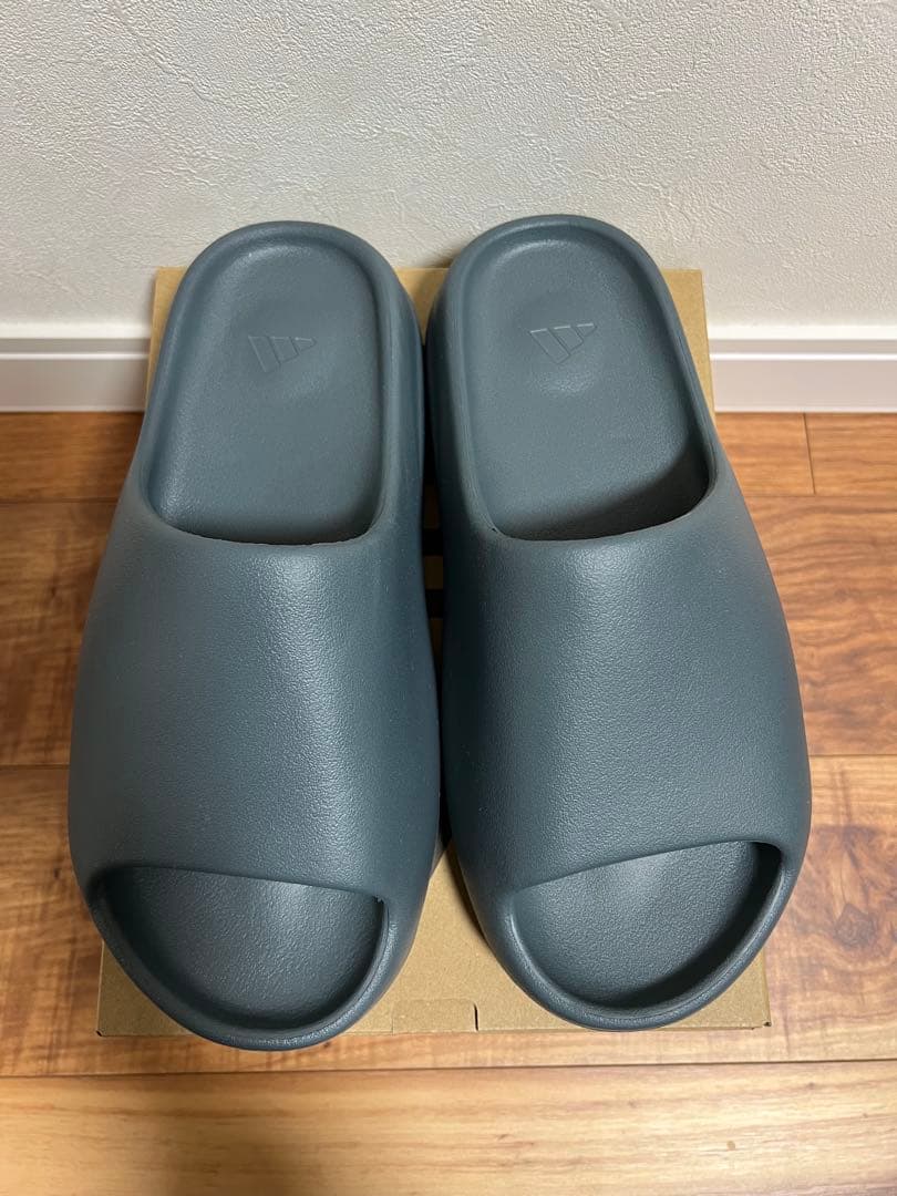 靴 adidas yeezy slide slate marine 28.5