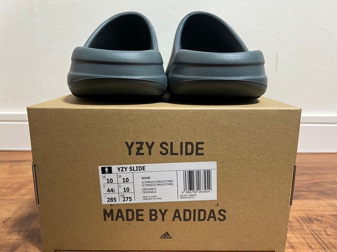 靴 adidas yeezy slide slate marine 28.5