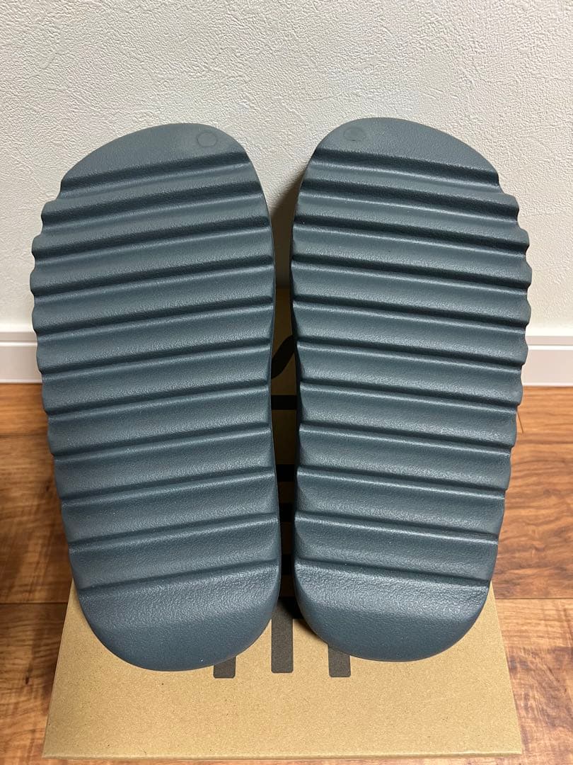 靴 adidas yeezy slide slate marine 28.5