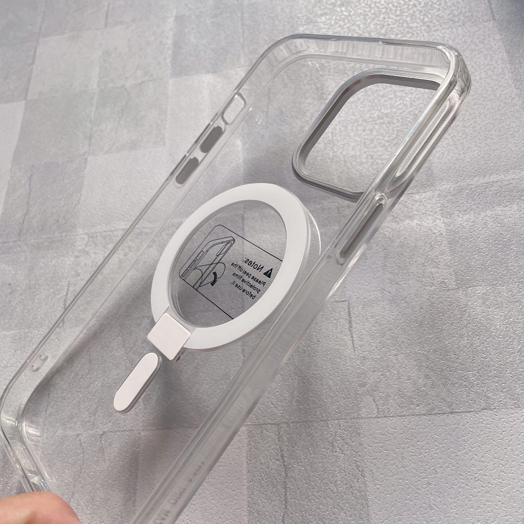 【iPhone 14 Pro Max用】スタンド一体型　ケース　クリア