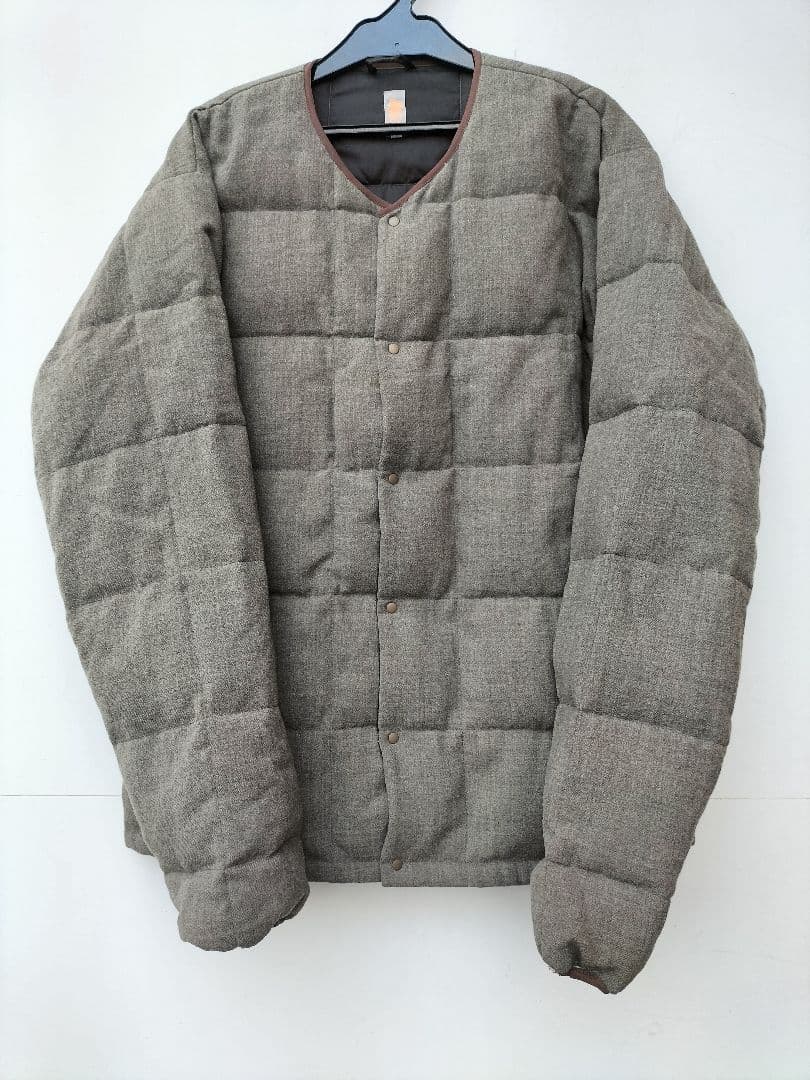 NANGA × ele × 乱痴気　ナンガ　ウールダウン　　グレー　M