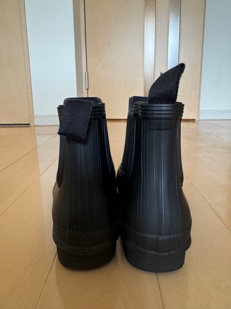 HUNTER ブラック ショートブーツ　24cm