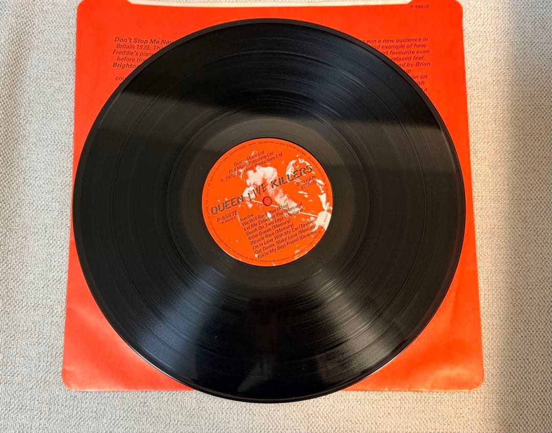 QUEEN LIVE KILLERS LPレコードサイン入り