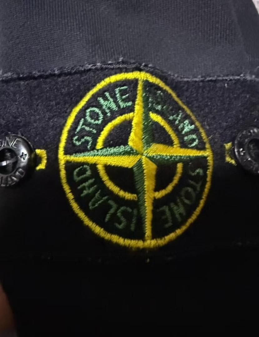 STONE  コットン クルーネック トレーナー ブラック L