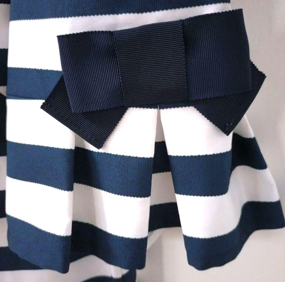 ♥新品並み♥M'S GRACY✾カメリア•リボン柄✾ボーダーチュニック✾ブラウス