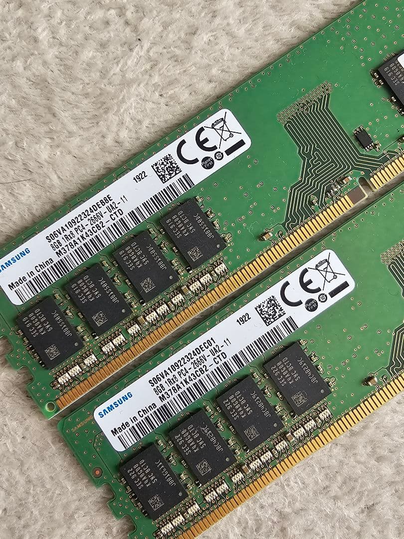 1922 SAMSUNG DDR4 2666 8GB ×2 計 16GB