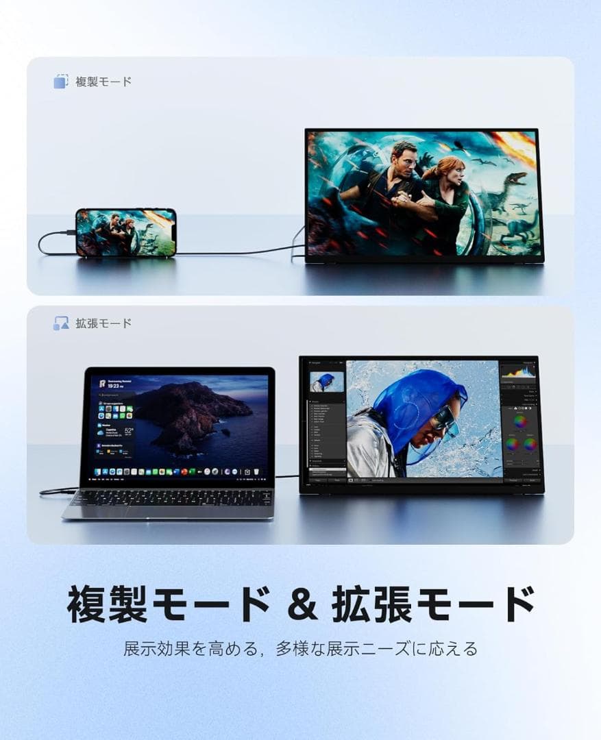 UWHポータブルディスプレイ 18.5インチ 未使用近い