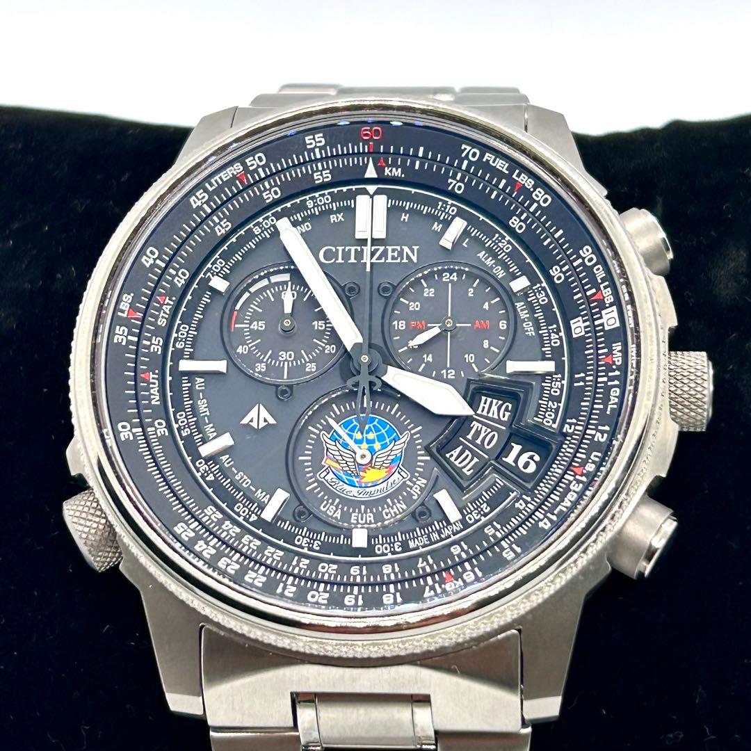 稼働 CITIZEN H610-T019382 ブルーインパルス エコドライブ