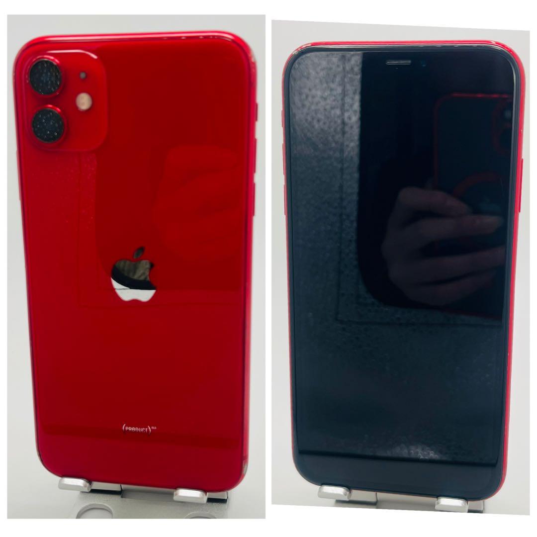 【C】iPhone 11 128GB SIMフリー　レッド　本体