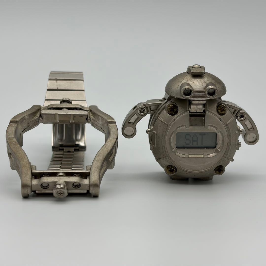 BANDAI バンダイ TOKIMA トキマ シルバー デジタル腕時計