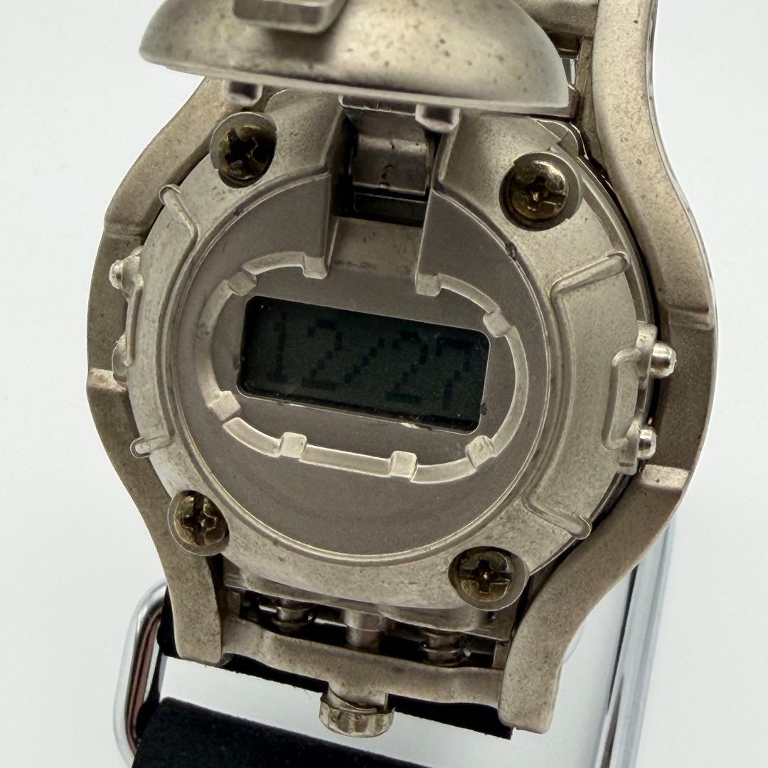 BANDAI バンダイ TOKIMA トキマ シルバー デジタル腕時計