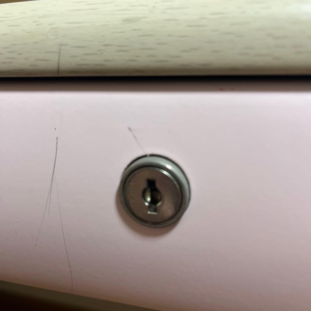 コイズミ学習デスク　（ピンク）　完成品