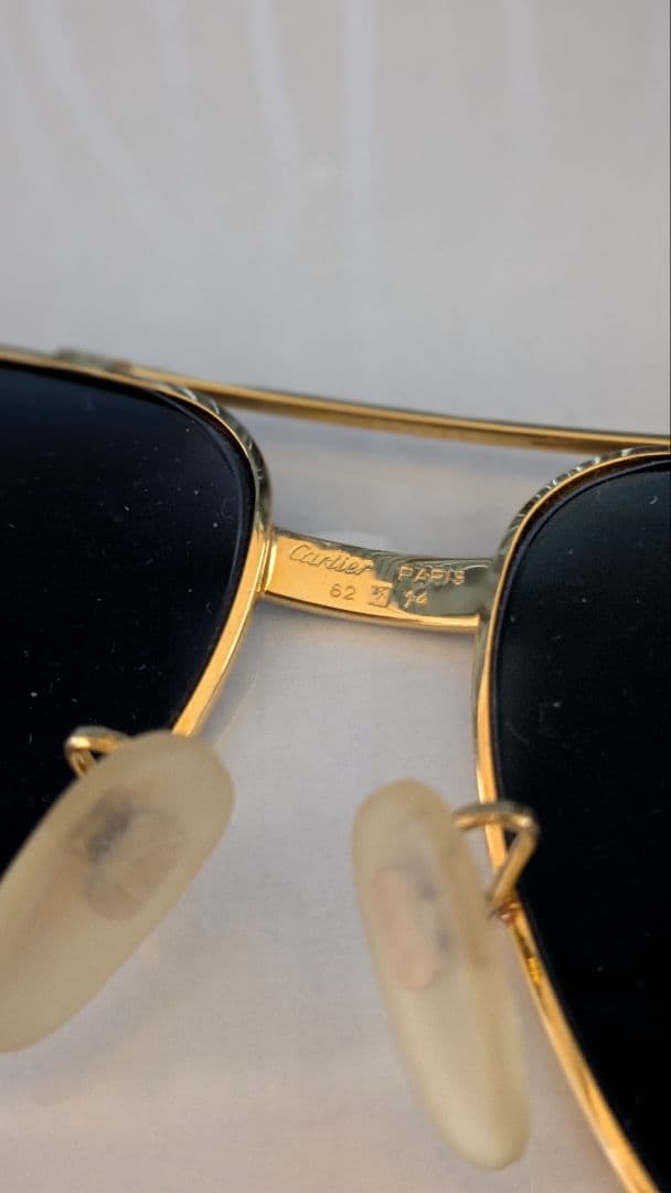 Cartierゴールドフレーム サングラス ビンテージ