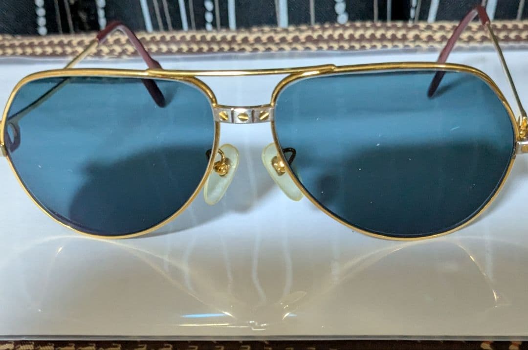 Cartierゴールドフレーム サングラス ビンテージ