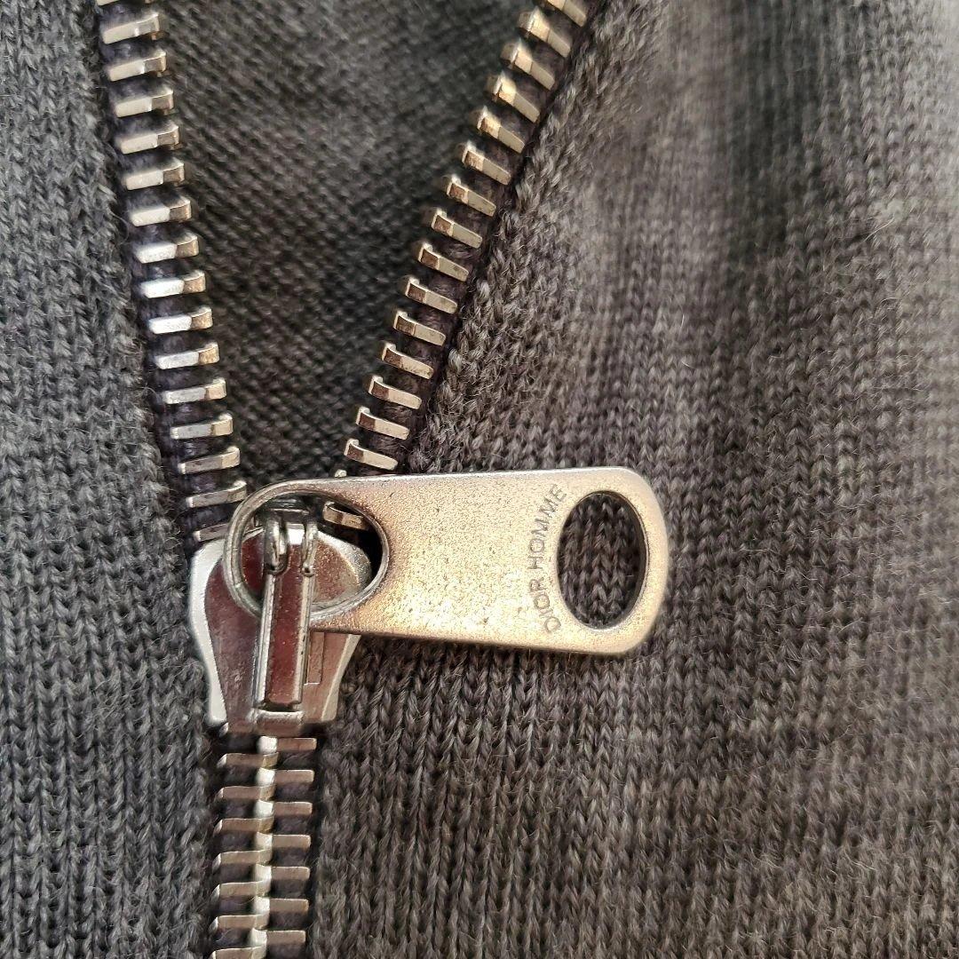 ⭐良品⭐2008aw Dior HOMME ドライバーズニット ジップアップ