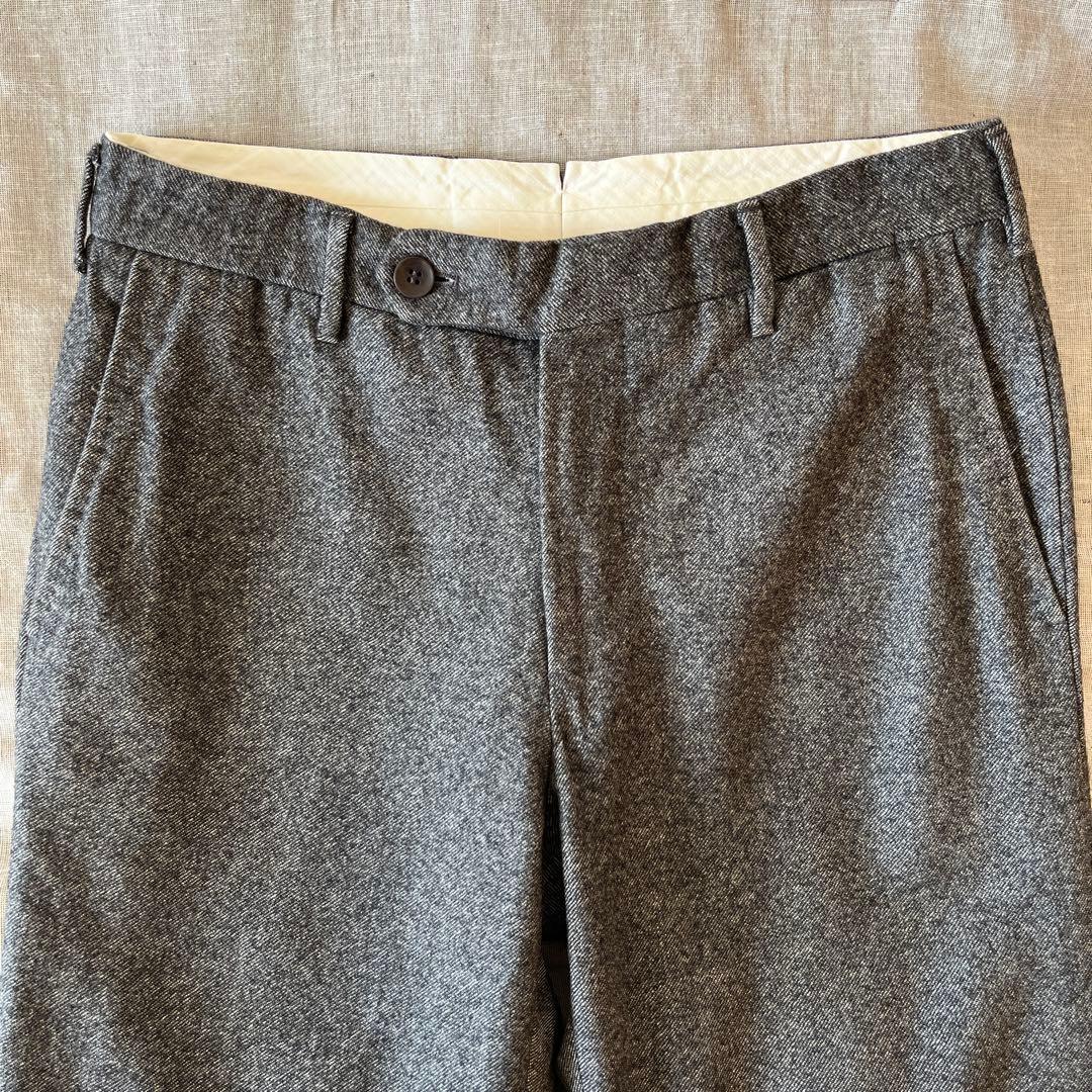 Rota ロータ ウール フランネル スラックス ダークグレー 44