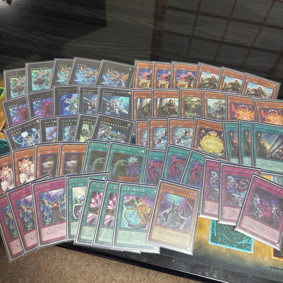 大会構築　エクソシスター　デッキ　青champスリーブ55枚付き　遊戯王