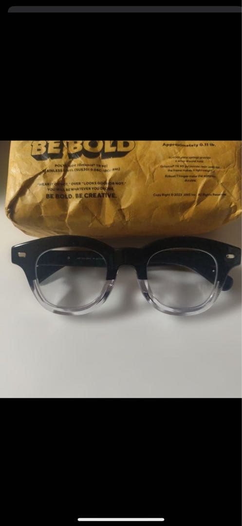 JINS BE BOLD 試着のみ