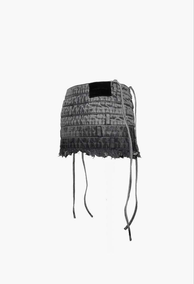 スカート THEREDTHREAD S layered panel skirt mini