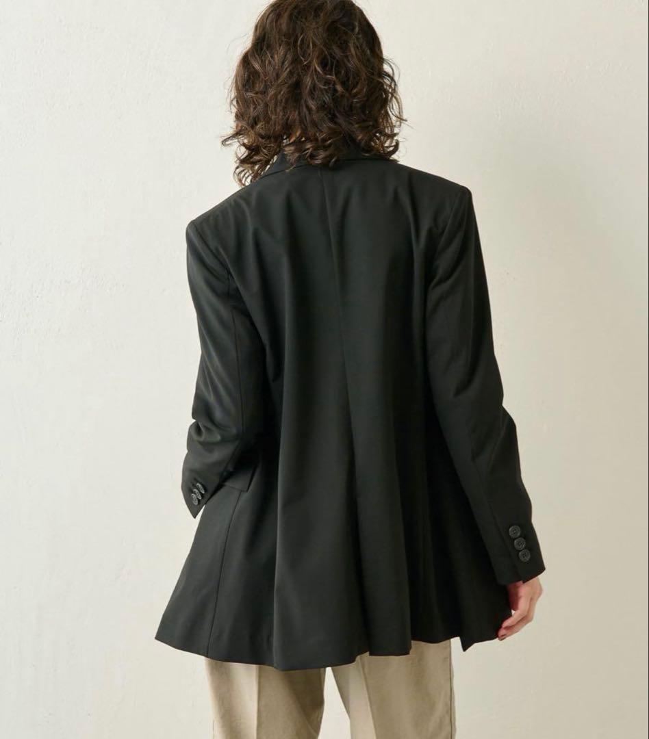 一度のみ着用 ウィムガゼット☆ダブルストレッチジャケット ブラック