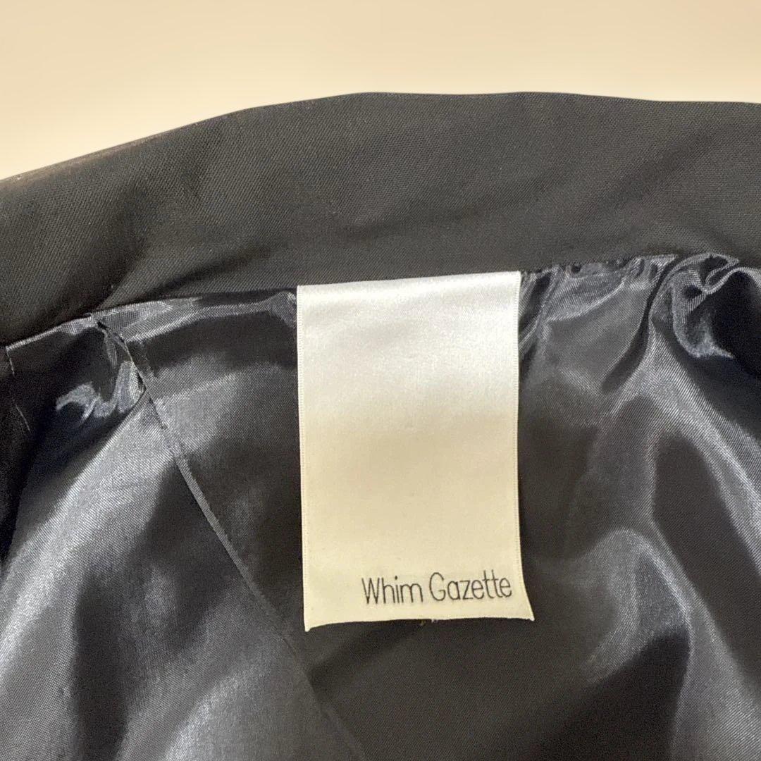 一度のみ着用 ウィムガゼット☆ダブルストレッチジャケット ブラック