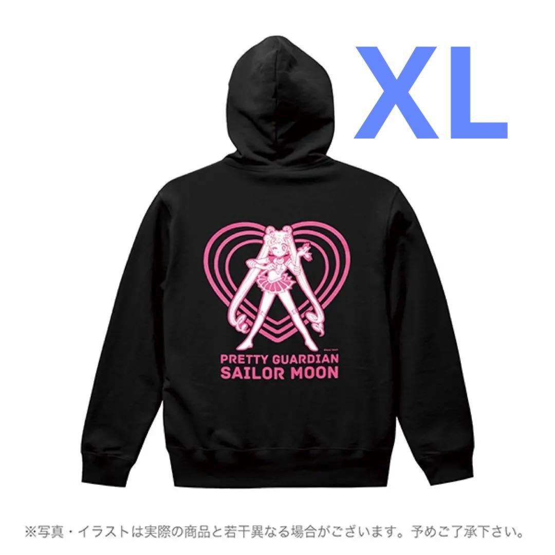セーラームーンストア　パーカー セーラームーン＆ルナ ブラック XL 原画
