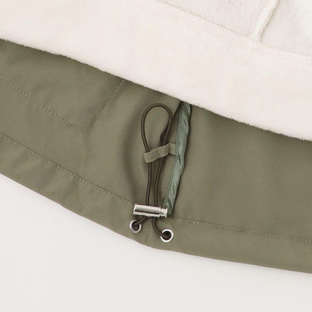 メゾピアノ新品新作タグ付き【撥水】ロゴリボン3WAYマウンテンパーカ150