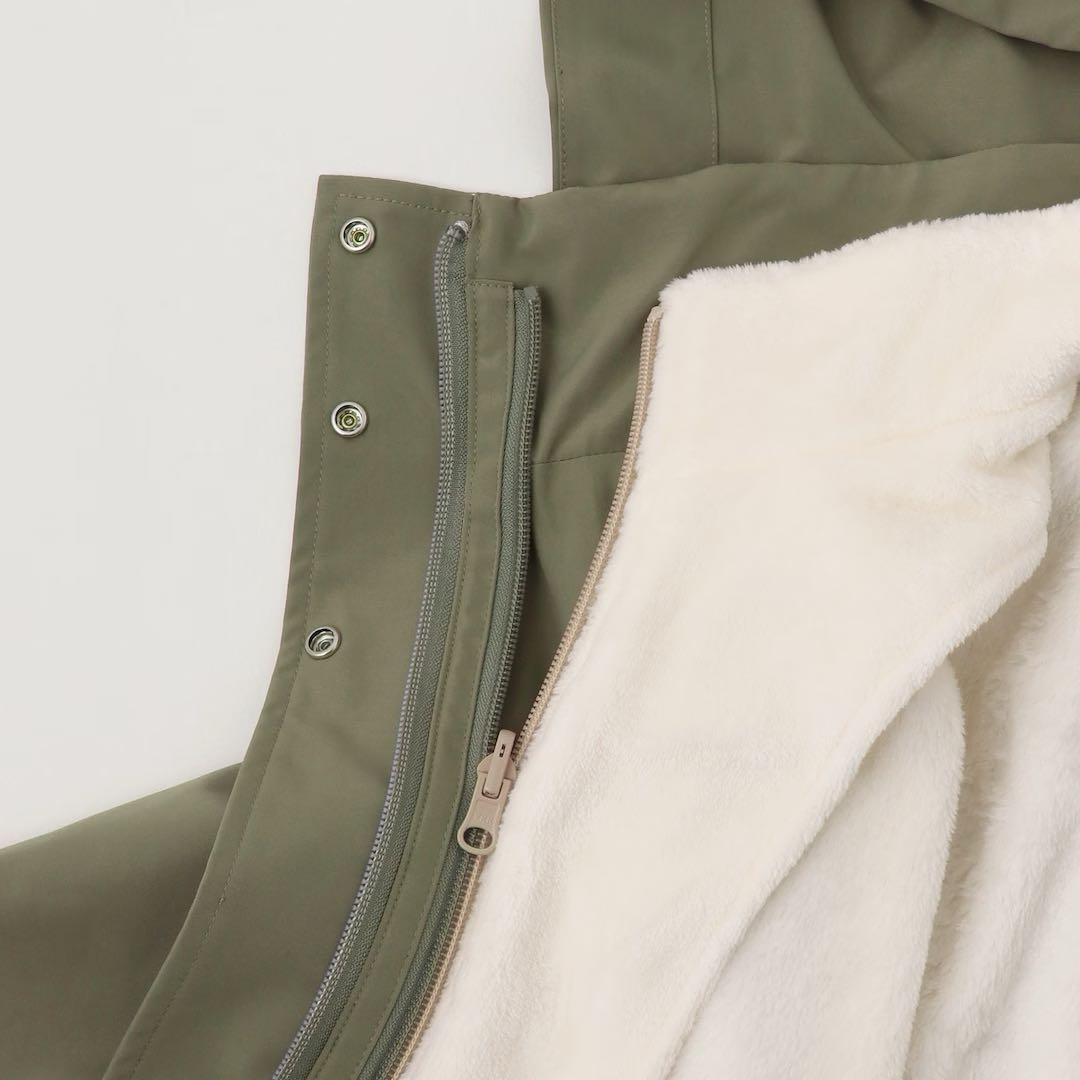 メゾピアノ新品新作タグ付き【撥水】ロゴリボン3WAYマウンテンパーカ150