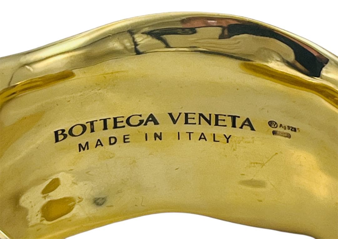 希少【BOTTEGA VENETA】バングル ゴールド 925 ボッテガヴェネタ