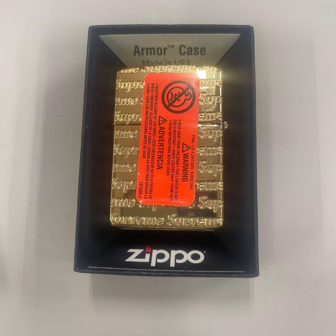 Zippo Armor Case ゴールド Supreme