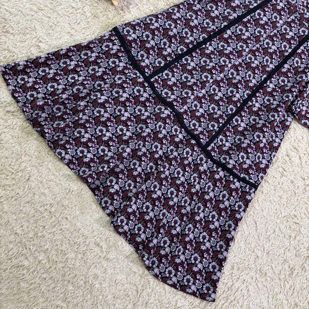 完売品　人気　グレースコンチネンタル　小花パッチレース切替　ロングワンピース