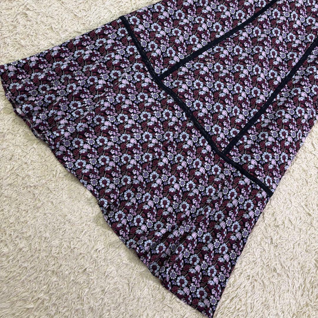 完売品　人気　グレースコンチネンタル　小花パッチレース切替　ロングワンピース