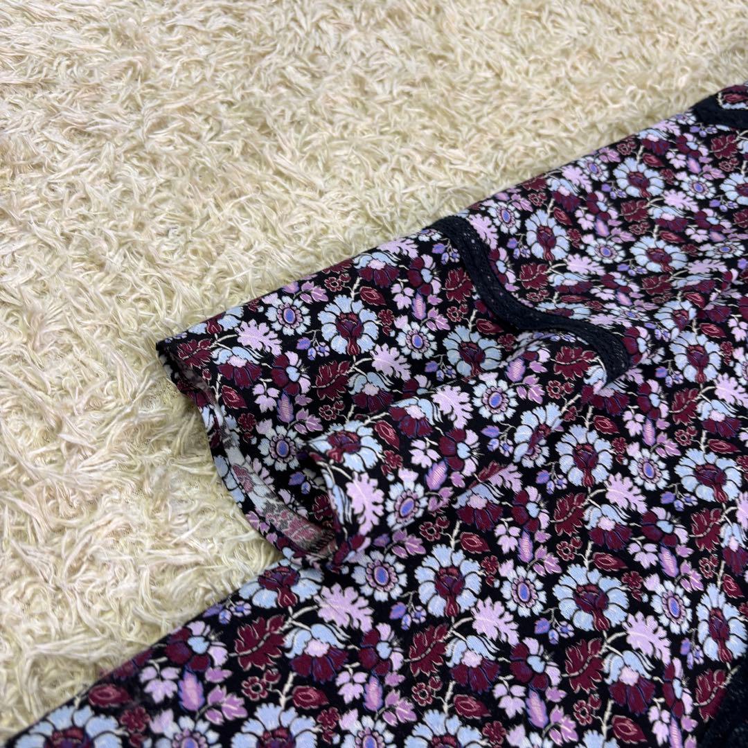 完売品　人気　グレースコンチネンタル　小花パッチレース切替　ロングワンピース