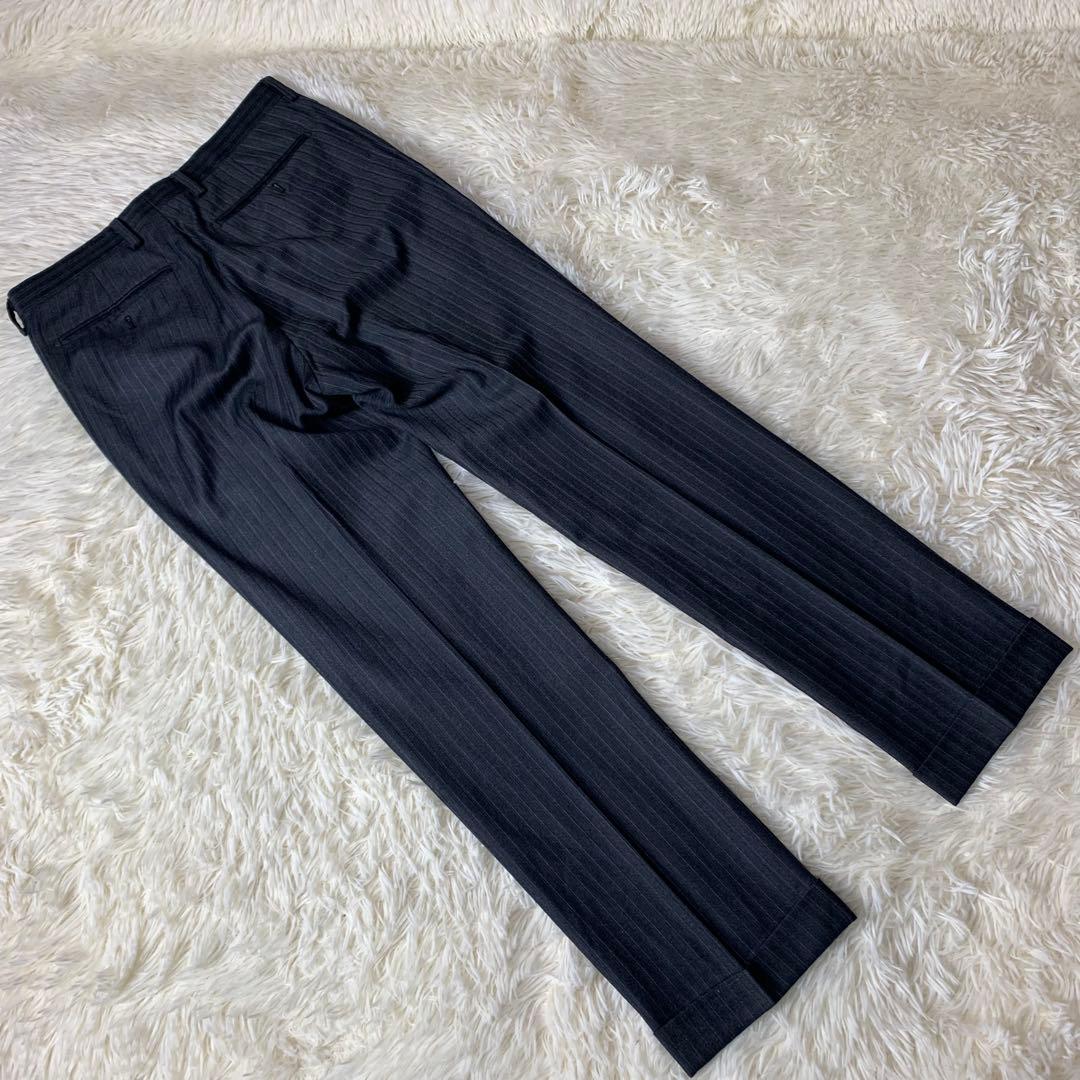 ゼニア スーツ ストライプ ダークグレー A4 エルメネジルドゼニア