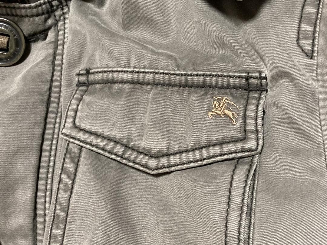 BURBERRY　BLACK LABEL　ミリタリージャケット　Mサイズ　カーキ