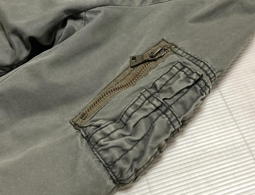 BURBERRY　BLACK LABEL　ミリタリージャケット　Mサイズ　カーキ