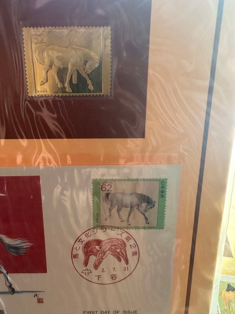 未開封　松本徽章工業　純金張　金属工芸品　3種セット　馬と文化シリーズ　限定