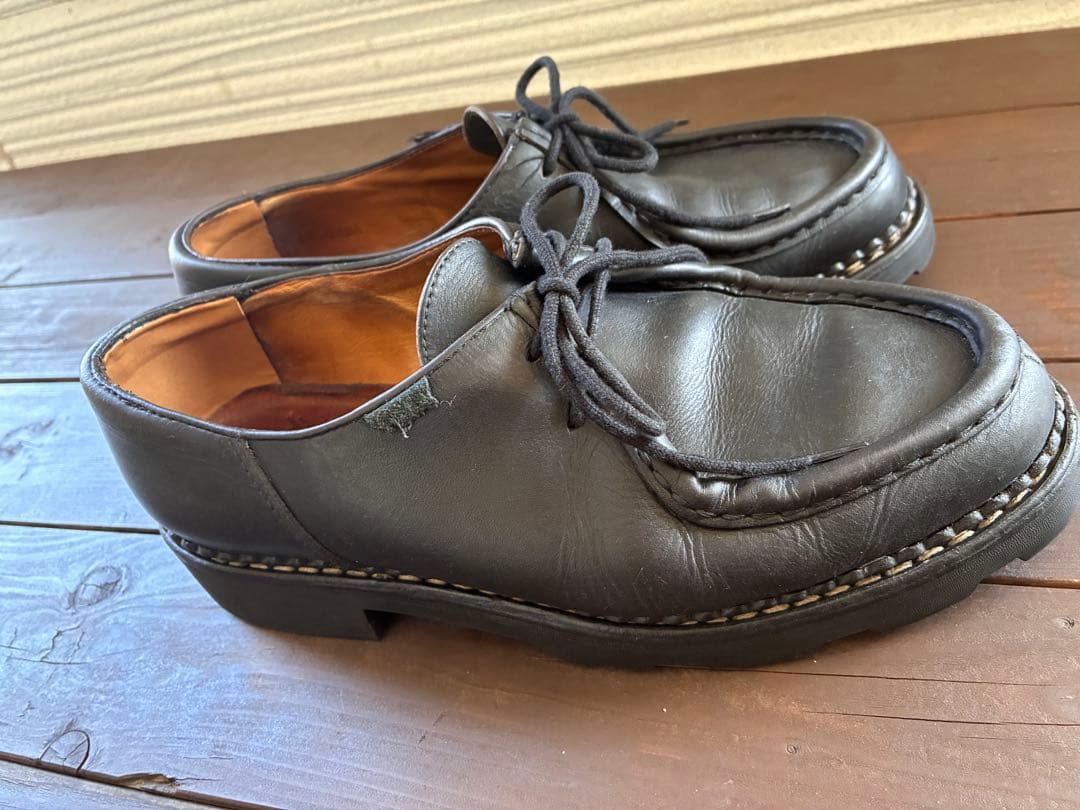 [タグ破損のため格安]パラブーツ　ミカエル黒40.5