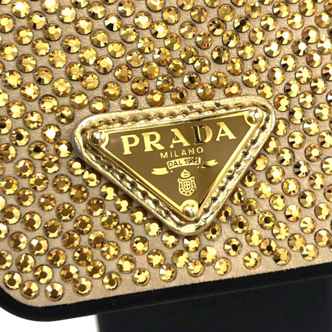 未使用✨プラダ PRADA iPhone13 pro ケース ゴールド系