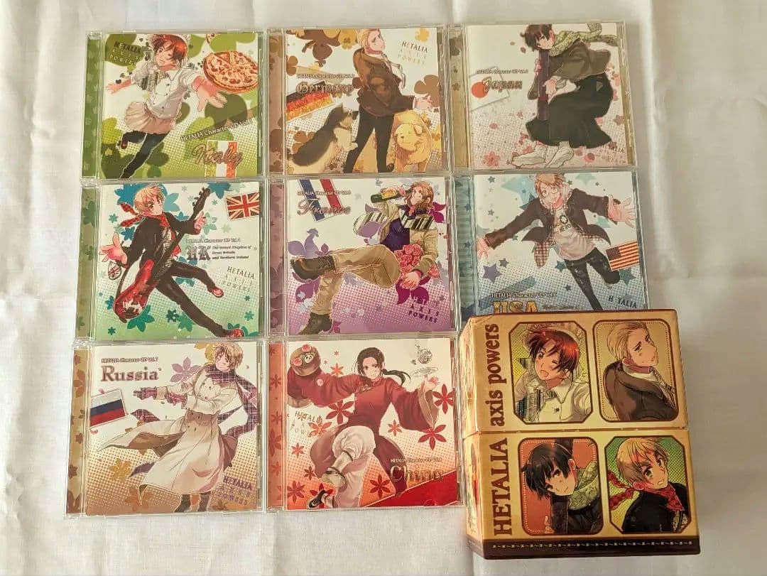 ヘタリア Axis Powers キャラクターCD[BOX付全8巻セット]